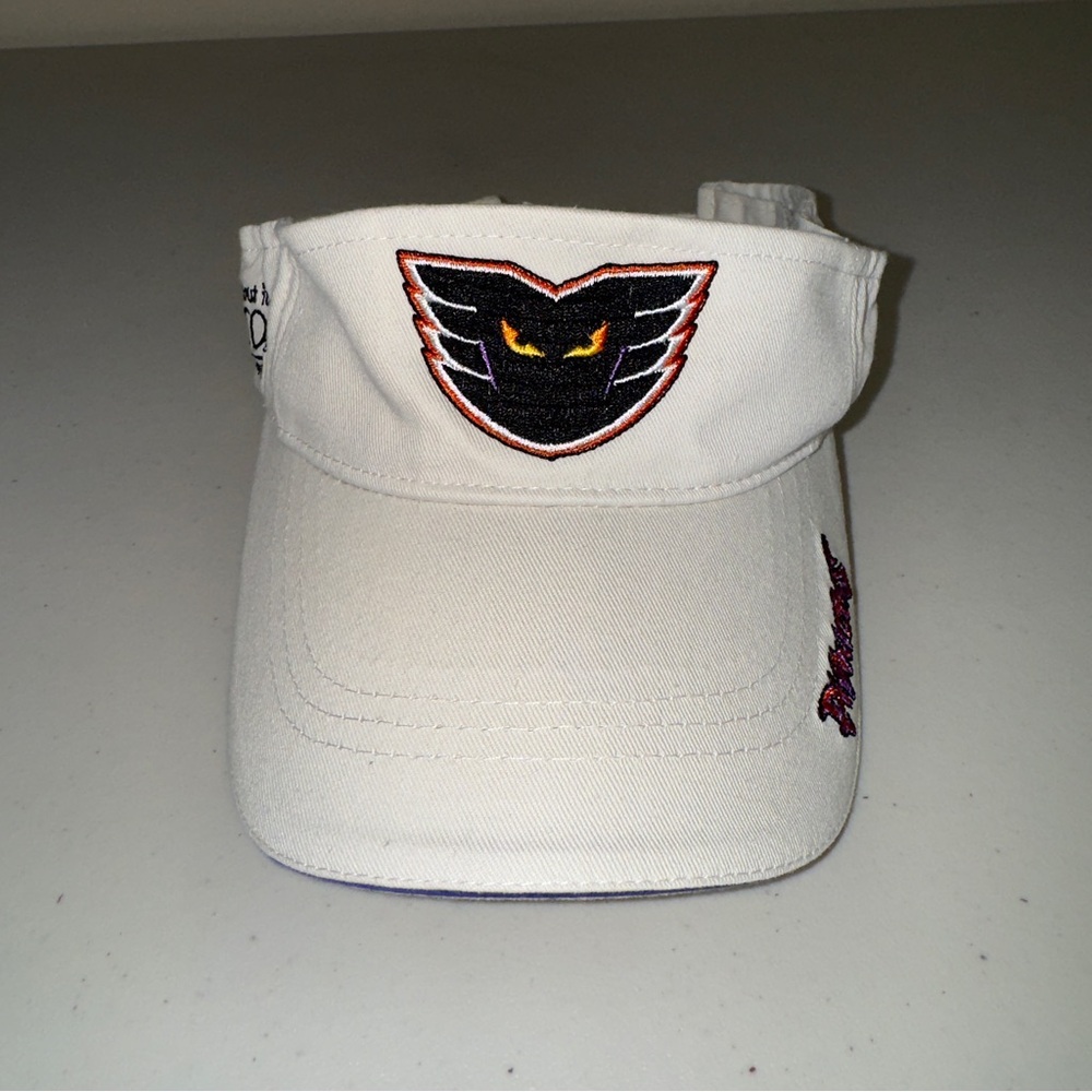 Philadelphia Phantoms Hockey Visor Sports White Black Orange Logo Philly Minor